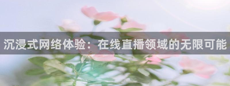 188看球直播官网入口：沉浸式网络体验：在线直播领域的无限可能